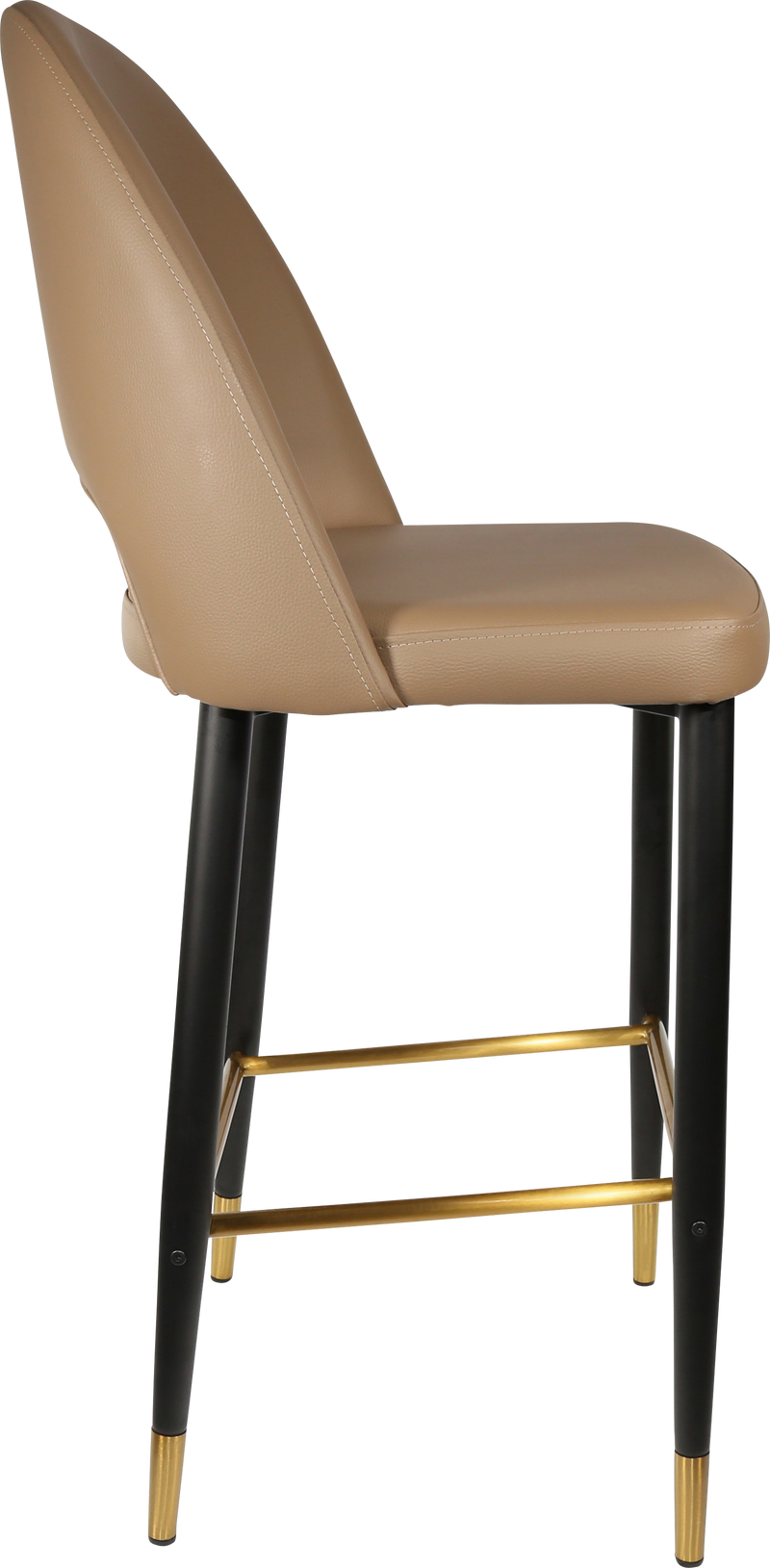Durafurn Semifreddo Stool - Black Metal 750h Legs-Elite Office Furniture