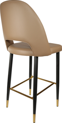 Durafurn Semifreddo Stool - Black Metal 750h Legs-Elite Office Furniture