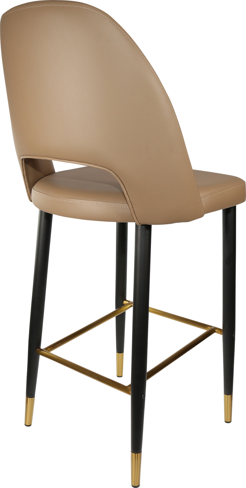 Durafurn Semifreddo Stool - Black Metal 750h Legs-Elite Office Furniture