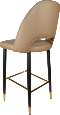 Durafurn Semifreddo Stool - Black Metal 750h Legs-Elite Office Furniture