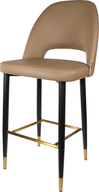 Durafurn Semifreddo Stool - Black Metal 750h Legs-Elite Office Furniture