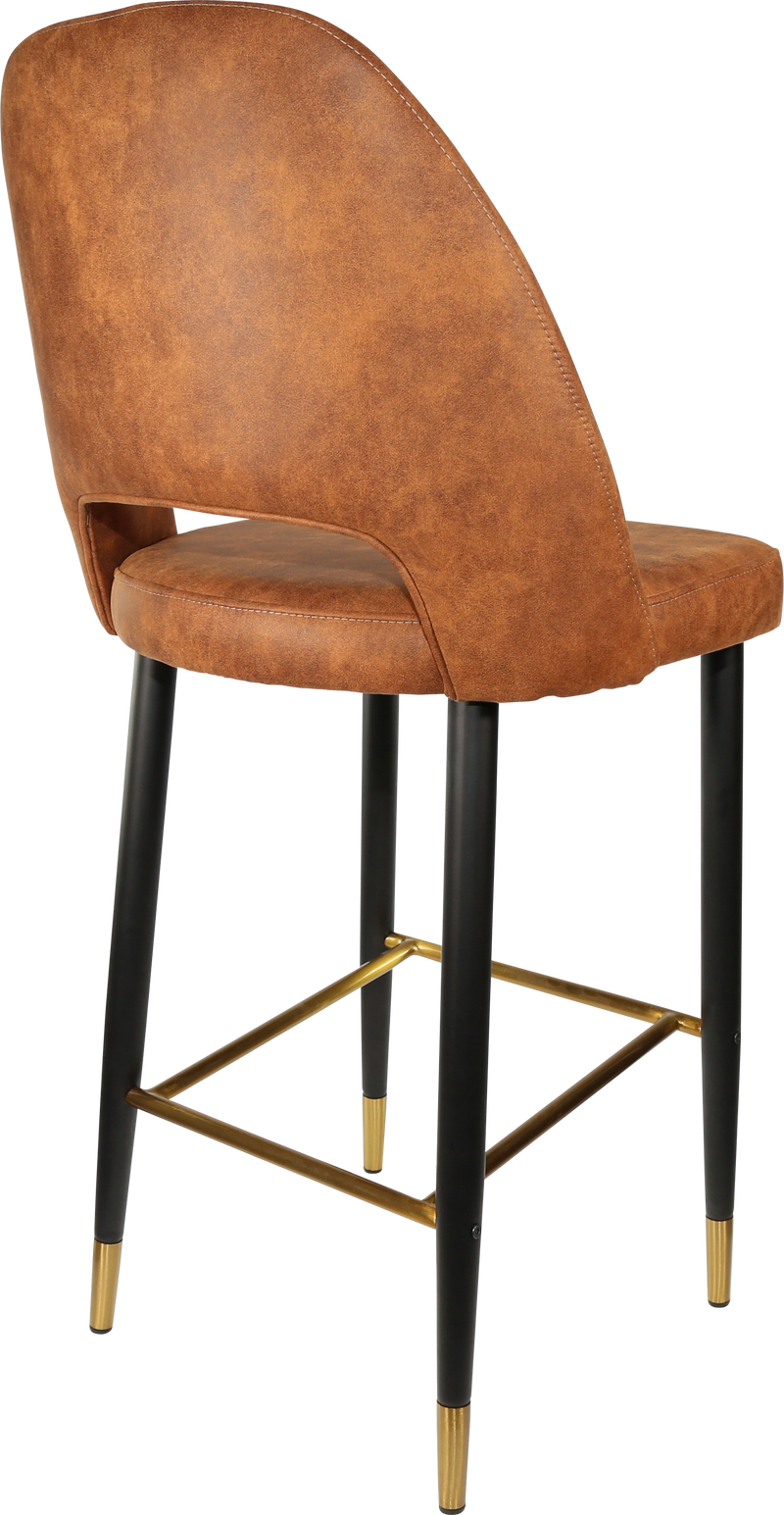 Durafurn Semifreddo Stool - Black Metal 750h Legs-Elite Office Furniture
