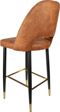 Durafurn Semifreddo Stool - Black Metal 750h Legs-Elite Office Furniture