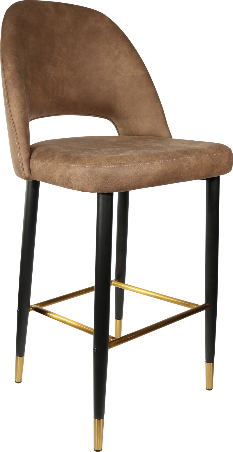 Durafurn Semifreddo Stool - Black Metal 750h Legs-Elite Office Furniture