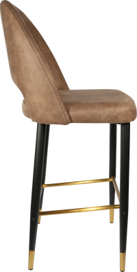 Durafurn Semifreddo Stool - Black Metal 750h Legs-Elite Office Furniture