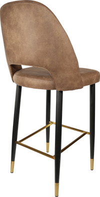 Durafurn Semifreddo Stool - Black Metal 750h Legs-Elite Office Furniture