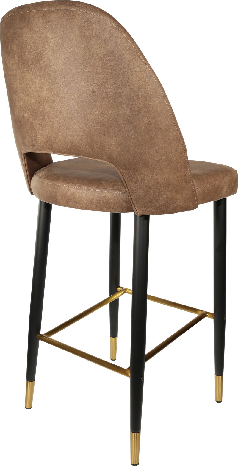 Durafurn Semifreddo Stool - Black Metal 750h Legs-Elite Office Furniture
