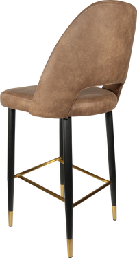 Durafurn Semifreddo Stool - Black Metal 750h Legs-Elite Office Furniture