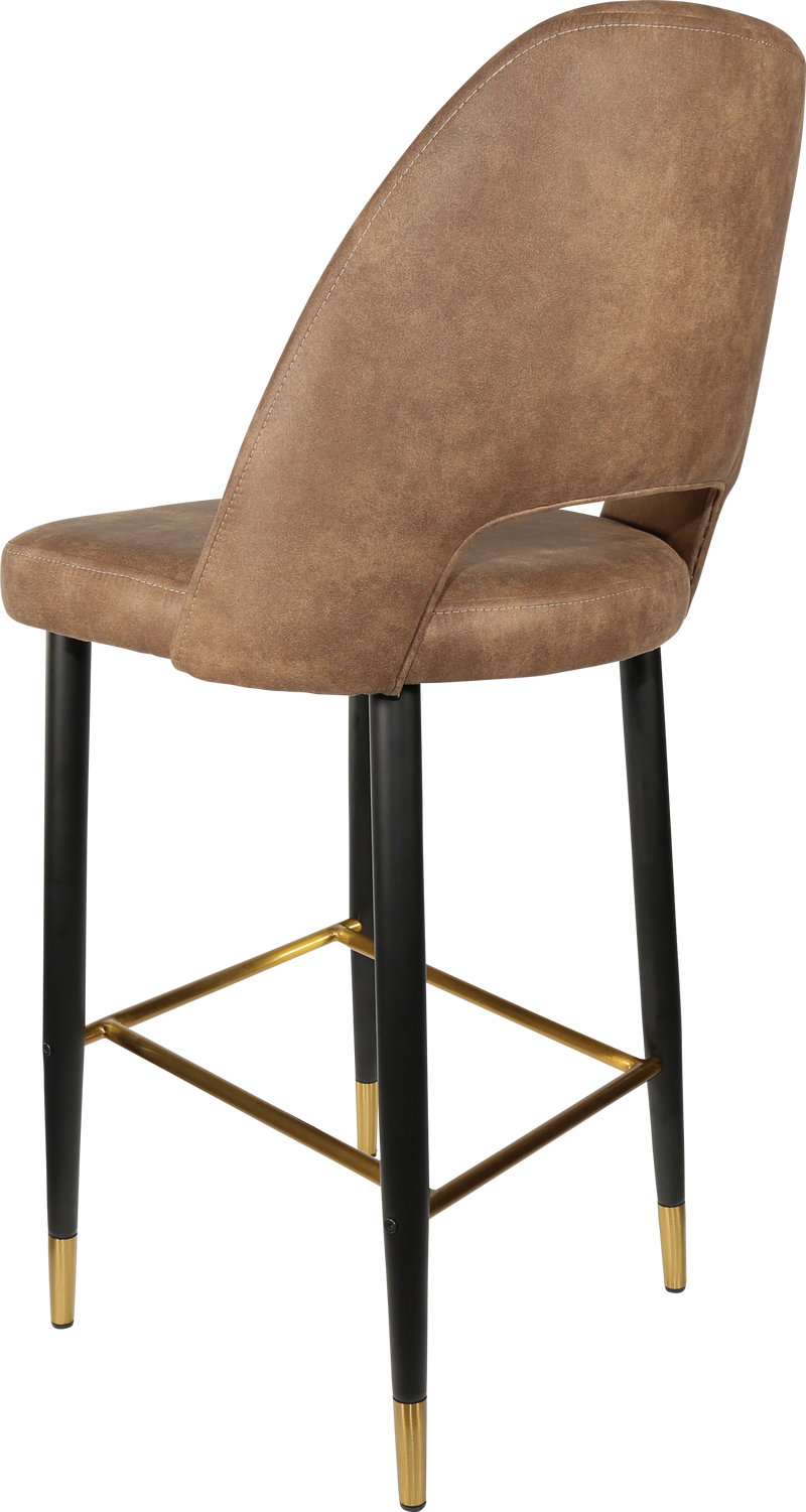 Durafurn Semifreddo Stool - Black Metal 750h Legs-Elite Office Furniture