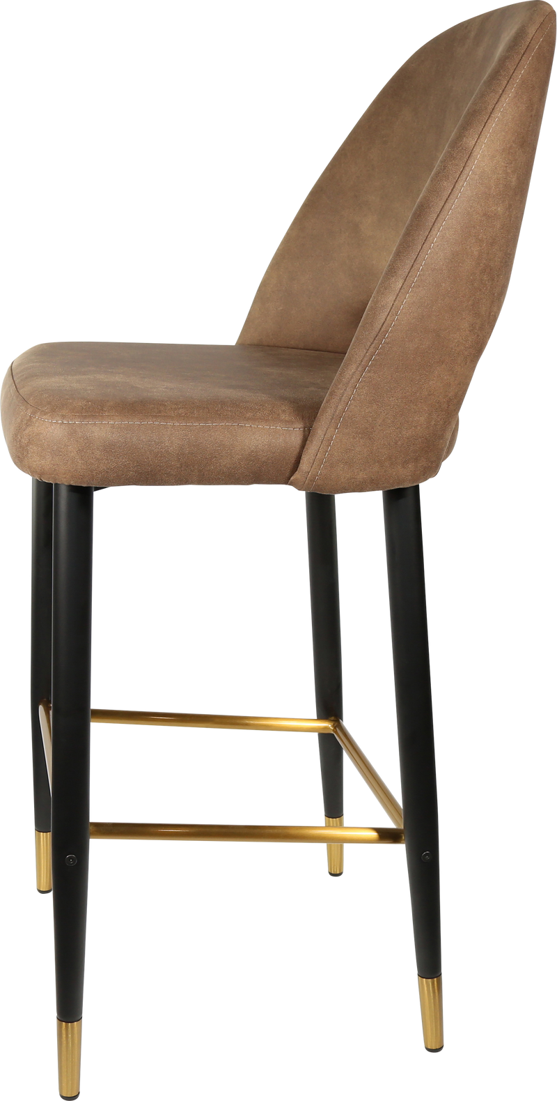 Durafurn Semifreddo Stool - Black Metal 750h Legs-Elite Office Furniture