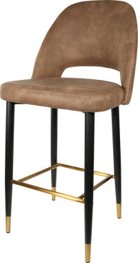 Durafurn Semifreddo Stool - Black Metal 750h Legs-Elite Office Furniture