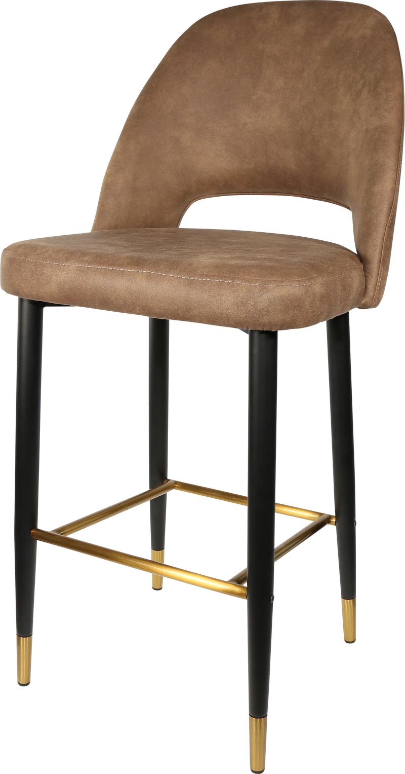 Durafurn Semifreddo Stool - Black Metal 750h Legs-Elite Office Furniture