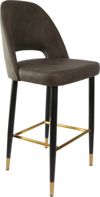 Durafurn Semifreddo Stool - Black Metal 750h Legs-Elite Office Furniture