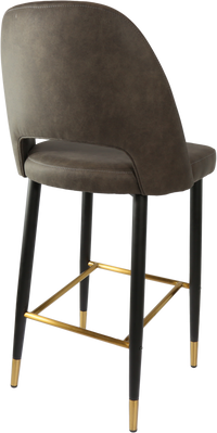 Durafurn Semifreddo Stool - Black Metal 750h Legs-Elite Office Furniture