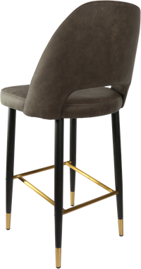 Durafurn Semifreddo Stool - Black Metal 750h Legs-Elite Office Furniture