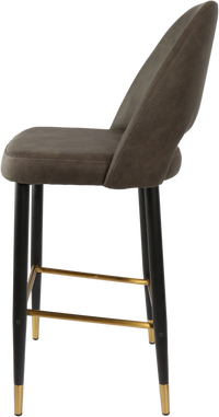Durafurn Semifreddo Stool - Black Metal 750h Legs-Elite Office Furniture