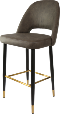 Durafurn Semifreddo Stool - Black Metal 750h Legs-Elite Office Furniture