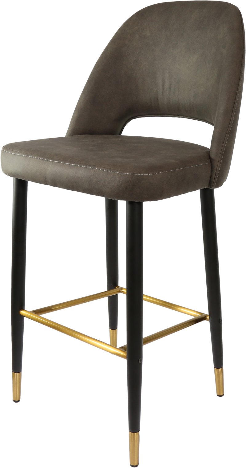Durafurn Semifreddo Stool - Black Metal 750h Legs-Elite Office Furniture