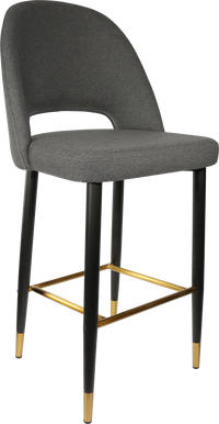 Durafurn Semifreddo Stool - Black Metal 750h Legs-Elite Office Furniture