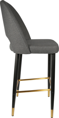 Durafurn Semifreddo Stool - Black Metal 750h Legs-Elite Office Furniture