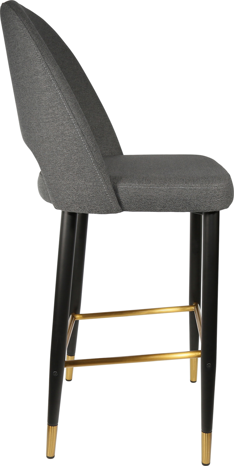 Durafurn Semifreddo Stool - Black Metal 750h Legs-Elite Office Furniture