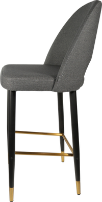 Durafurn Semifreddo Stool - Black Metal 750h Legs-Elite Office Furniture