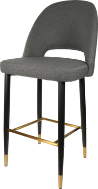 Durafurn Semifreddo Stool - Black Metal 750h Legs-Elite Office Furniture