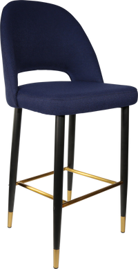 Durafurn Semifreddo Stool - Black Metal 750h Legs-Elite Office Furniture