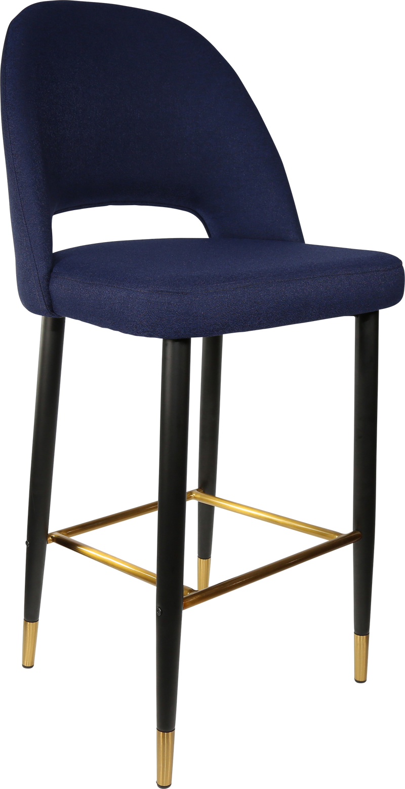 Durafurn Semifreddo Stool - Black Metal 750h Legs-Elite Office Furniture