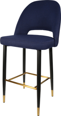 Durafurn Semifreddo Stool - Black Metal 750h Legs-Elite Office Furniture