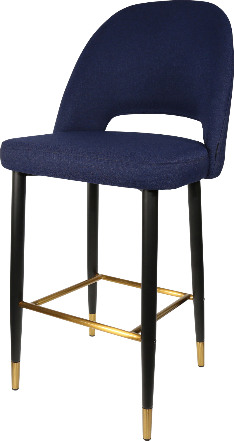 Durafurn Semifreddo Stool - Black Metal 750h Legs-Elite Office Furniture