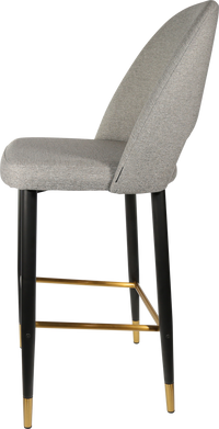 Durafurn Semifreddo Stool - Black Metal 750h Legs-Elite Office Furniture