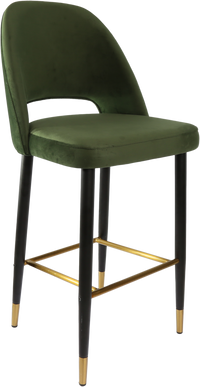 Durafurn Semifreddo Stool - Black Metal 750h Legs-Elite Office Furniture