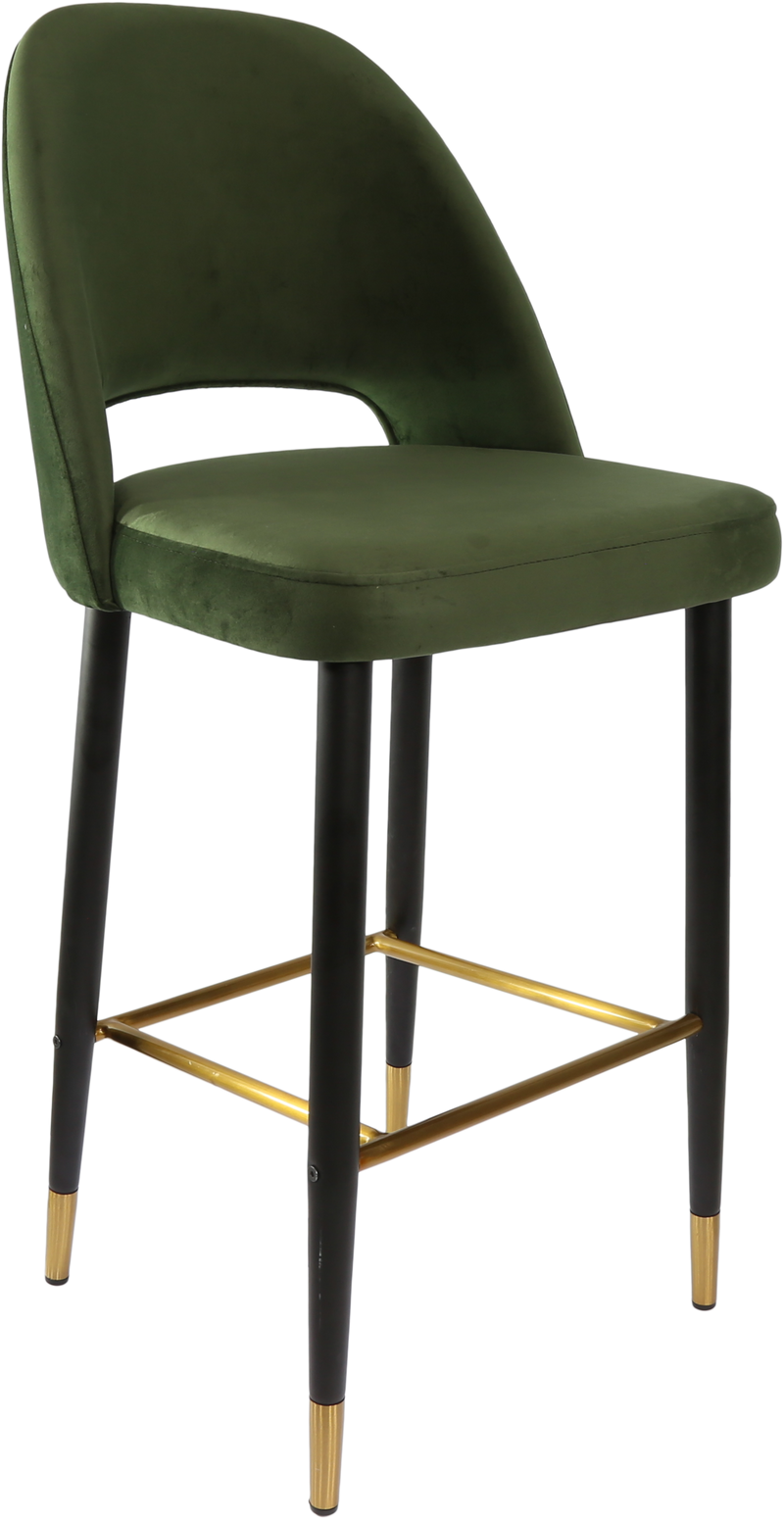 Durafurn Semifreddo Stool - Black Metal 750h Legs-Elite Office Furniture
