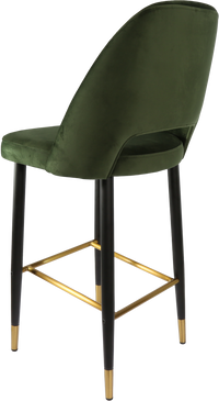 Durafurn Semifreddo Stool - Black Metal 750h Legs-Elite Office Furniture