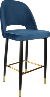 Durafurn Semifreddo Stool - Black Metal 750h Legs-Elite Office Furniture