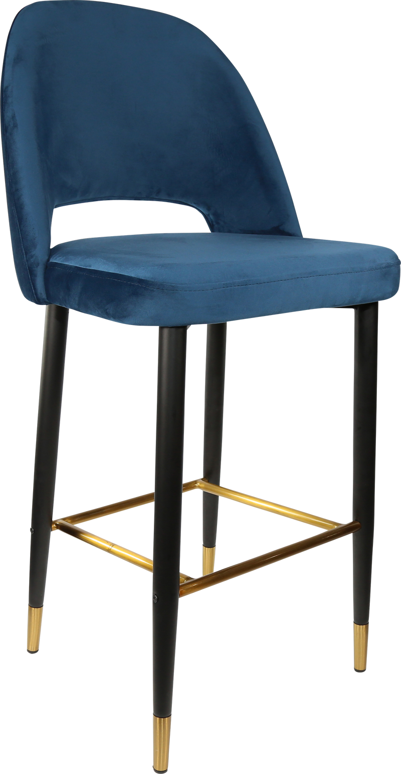 Durafurn Semifreddo Stool - Black Metal 750h Legs-Elite Office Furniture