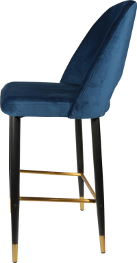 Durafurn Semifreddo Stool - Black Metal 750h Legs-Elite Office Furniture