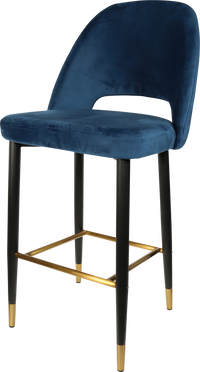 Durafurn Semifreddo Stool - Black Metal 750h Legs-Elite Office Furniture