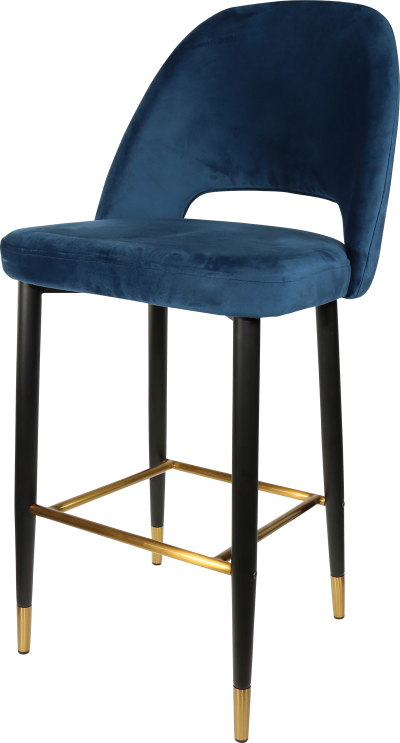 Durafurn Semifreddo Stool - Black Metal 750h Legs-Elite Office Furniture