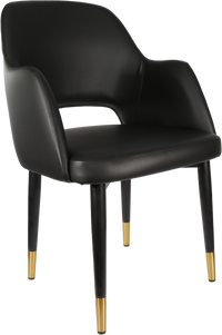 Durafurn Sorbet Chair with Black Metal 450h Legs