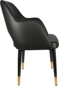 Durafurn Sorbet Chair with Black Metal 450h Legs