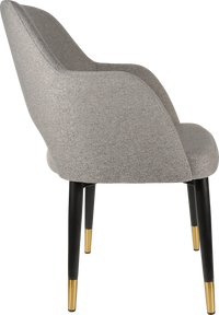 Durafurn Sorbet Chair with Black Metal 450h Legs