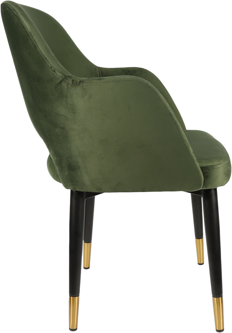 Durafurn Sorbet Chair with Black Metal 450h Legs