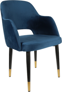 Durafurn Sorbet Chair with Black Metal 450h Legs