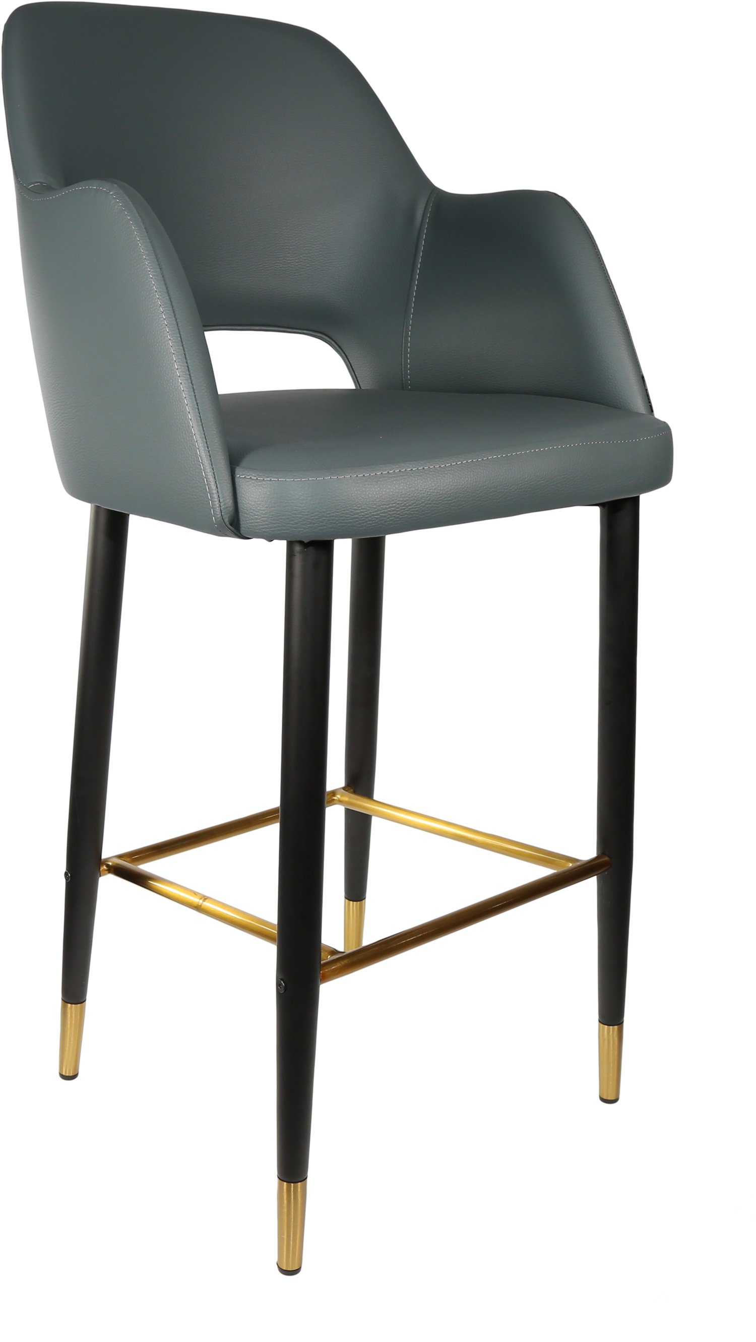 Durafurn Sorbet Stool with Black Metal 750h Legs
