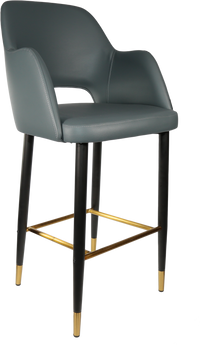 Durafurn Sorbet Stool with Black Metal 750h Legs