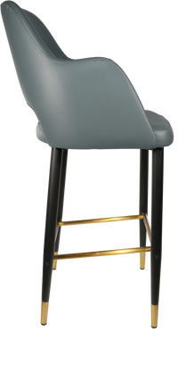 Durafurn Sorbet Stool with Black Metal 750h Legs