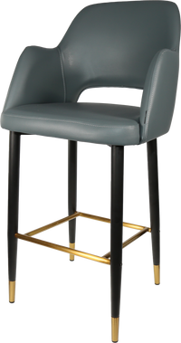 Durafurn Sorbet Stool with Black Metal 750h Legs