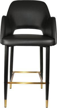 Durafurn Sorbet Stool with Black Metal 750h Legs